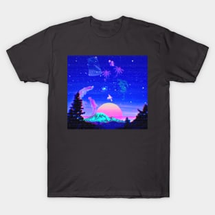 vaporwave astronomy T-Shirt